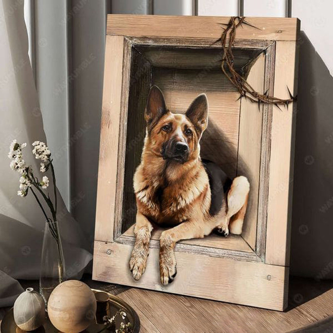 German Shepherd Dog, Dog Lover, Dog Poster Poster and Canvas