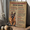 German Shepherd, Dog Lover, A German Shepherd’s Horse Rule Don’t Come Home I Can Sleep Anywhere Don’t Call Me Poster and Canvas