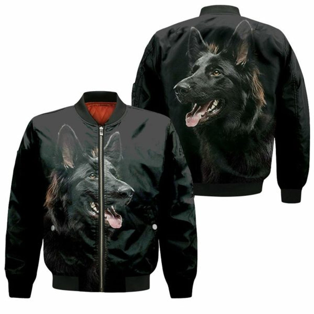 FUNSTUFFPRINT German Shepherd Posture For Dog Lovers 3D Bomber Jacket