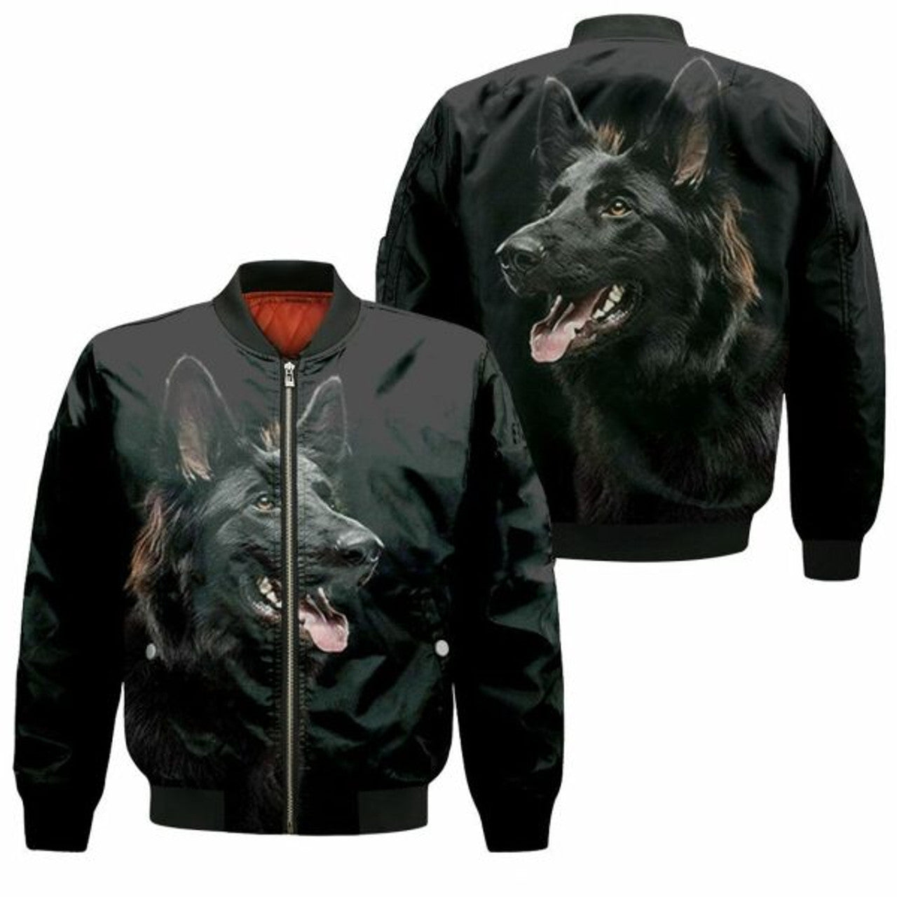 FUNSTUFFPRINT German Shepherd Posture For Dog Lovers 3D Bomber Jacket