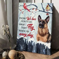 German Shepherd Dog, Cardinal Bird Poster, Those We Love, Don’t Go Away, They Walk Beside Us Everyday Poster and Canvas