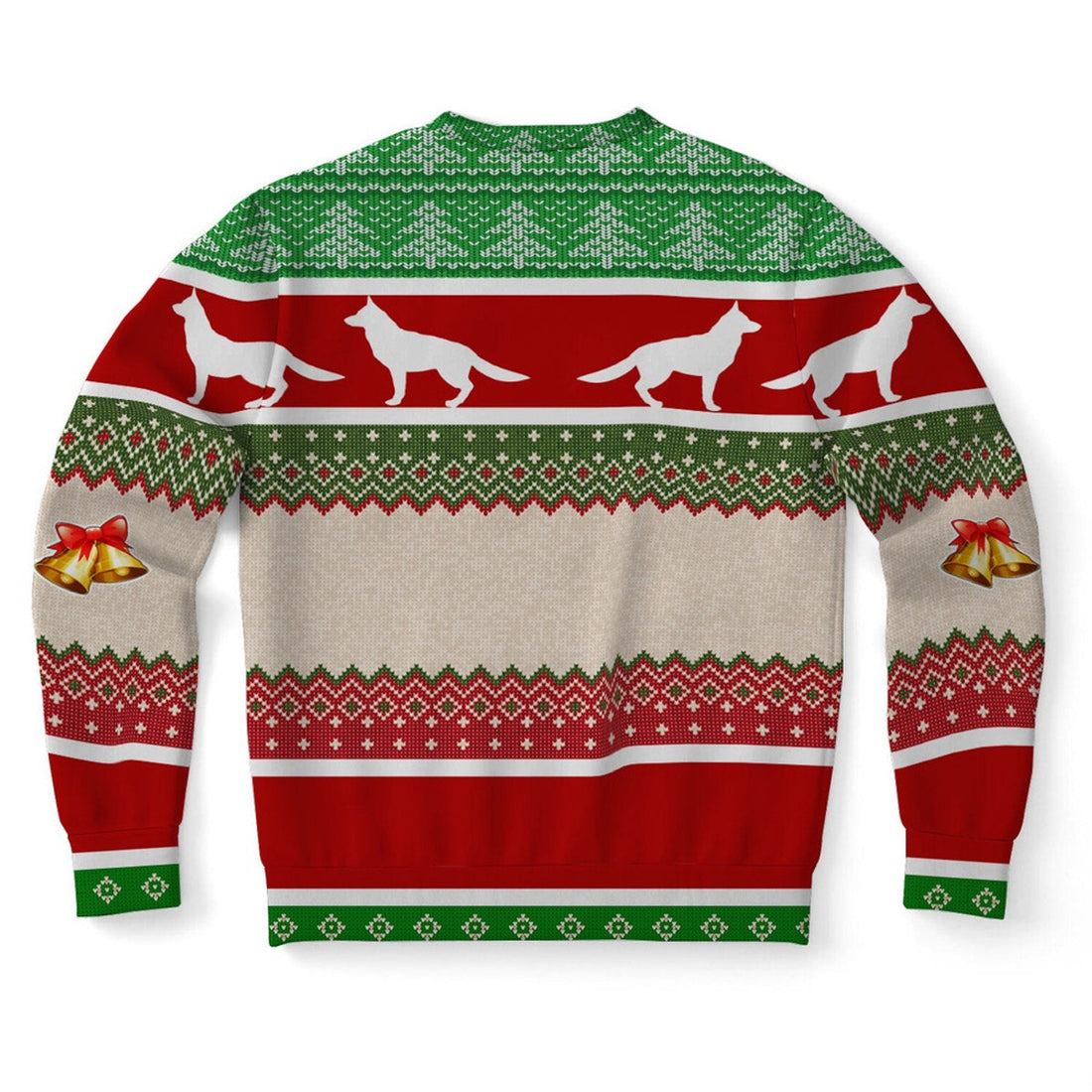 FUNSTUFFPRINT German Shepherd Dog Ugly Christmas Sweater, Christmas Sweater, Ugly Sweater, Funny Xmas Sweaters Ugly Sweater