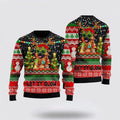 FUNSTUFFPRINT German Shepherd Let It Glow Ugly Christmas Sweater For Men And Women, Gift For Christmas, Best Winter Christmas Outfit Ugly Sweater
