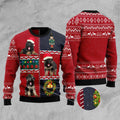 FUNSTUFFPRINT German Shepherd Vintage Ugly Christmas Sweater, Christmas Sweater, Ugly Sweater, Funny Xmas Sweaters Ugly Sweater