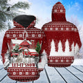 FUNSTUFFPRINT 3D German Shorthaired Pointer Let It Snow All Over 3D Hoodie and Zip Hoodie