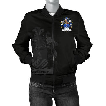 FUNSTUFFPRINT Gessner Germany Men's Bomber Jacket - German Family Crest 3D Bomber Jacket