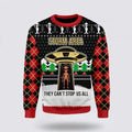 FUNSTUFFPRINT Get Festive With Alien Storm Area Ugly Christmas Sweater – Christmas Gifts For Frends Ugly  Sweater