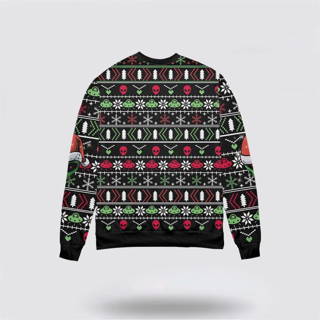 FUNSTUFFPRINT Get Festive With Cool Alien Santa Claus Christmas Sweater – Christmas Gifts For Frends Ugly  Sweater