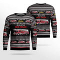FUNSTUFFPRINT Get Festive With Ohio Sugarcreek Fire & Rescue Ugly Christmas Sweater – Christmas Gifts For Firefighters Ugly  Sweater