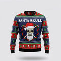 FUNSTUFFPRINT Get Festive With Santa Skull Ugly Christmas Sweater – Christmas Gifts For Frends Ugly  Sweater