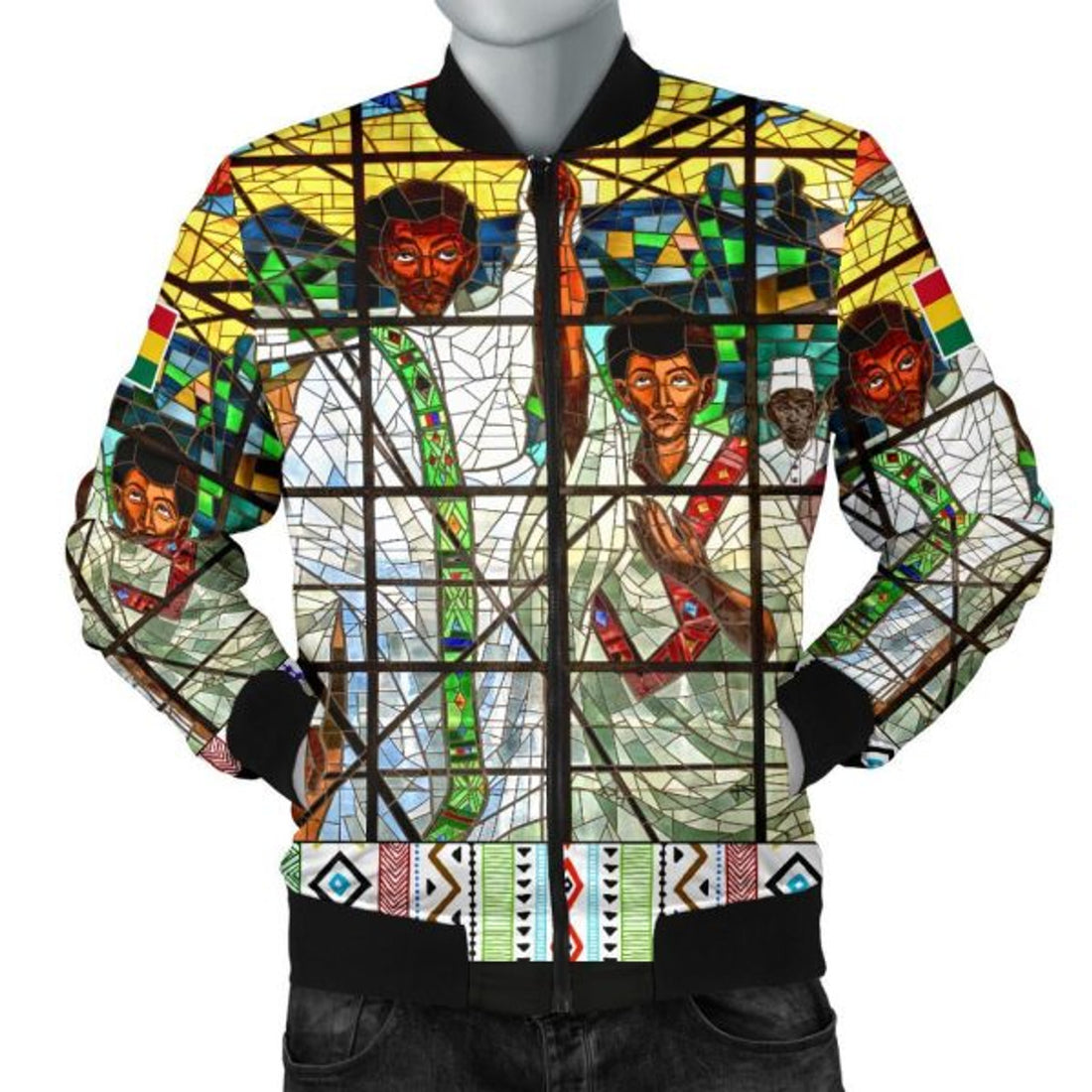 FUNSTUFFPRINT Ghana Bomber Jacket Total Liberation of Africa Men Bomber Jacket