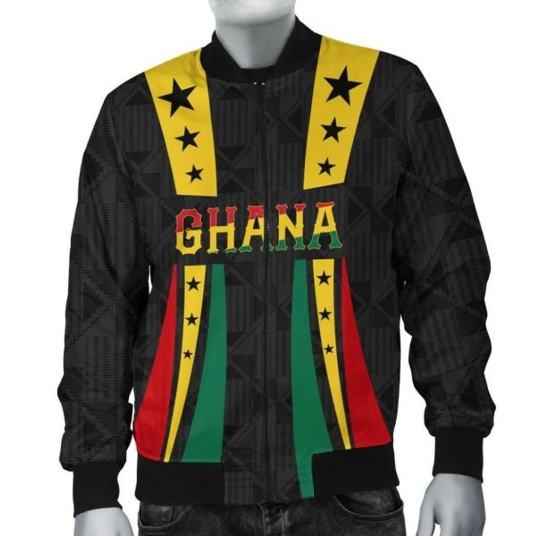 FUNSTUFFPRINT Ghana Lifestyle3D Bomber Jacket