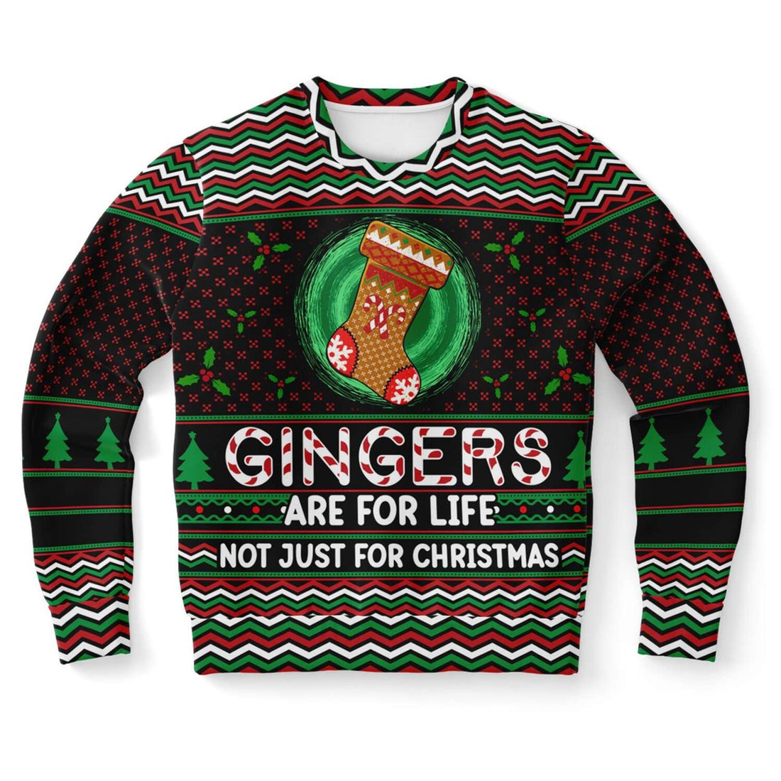 FUNSTUFFPRINT Ginger Are For Life Not Just For Christmas Ugly Christmas Sweater, Christmas Sweater, Ugly Sweater, Funny Xmas Sweaters Ugly Sweater