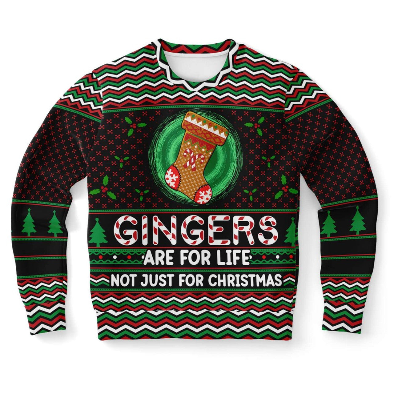 FUNSTUFFPRINT Ginger Are For Life Not Just For Christmas Ugly Christmas Sweater, Christmas Sweater, Ugly Sweater, Funny Xmas Sweaters Ugly Sweater