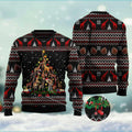 FUNSTUFFPRINT Giraffe Christmas Tree Ugly Christmas Sweater, Xmas Tree Sweater, Christmas Sweater Ugly  Sweater