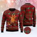 FUNSTUFFPRINT Giraffe Winter Ugly Christmas Sweater, Christmas Sweater, Ugly Sweater, Funny Xmas Sweaters Ugly Sweater