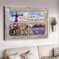 Give It To God And Go To Sleep, Lion Poster, Jesus Lover Poster and Canvas