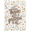 FUNSTUFFPRINT Give Thanks With A Grateful Heart 2 Fleece Blanket - Christian Blanket - Bible Verse Blanket