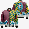 FUNSTUFFPRINT Giyu Tomioka Bomber Jacket Custom KNY Cosplay Costumes 3D Bomber Jacket