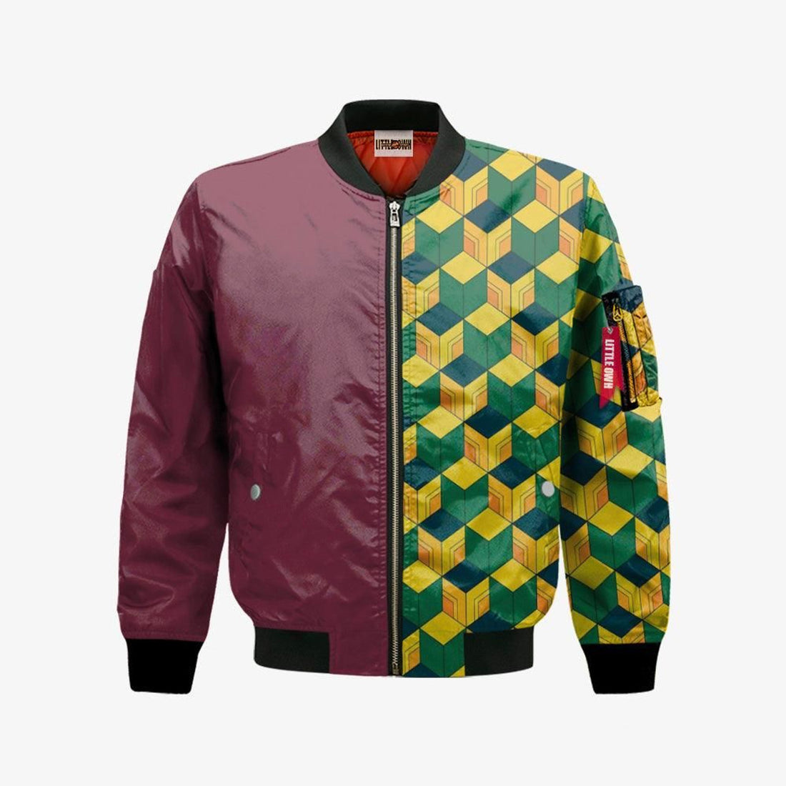 FUNSTUFFPRINT Giyuu Tomioka Pattern Bomber Jacket Custom KNY Cosplay Costumes 3D Bomber Jacket