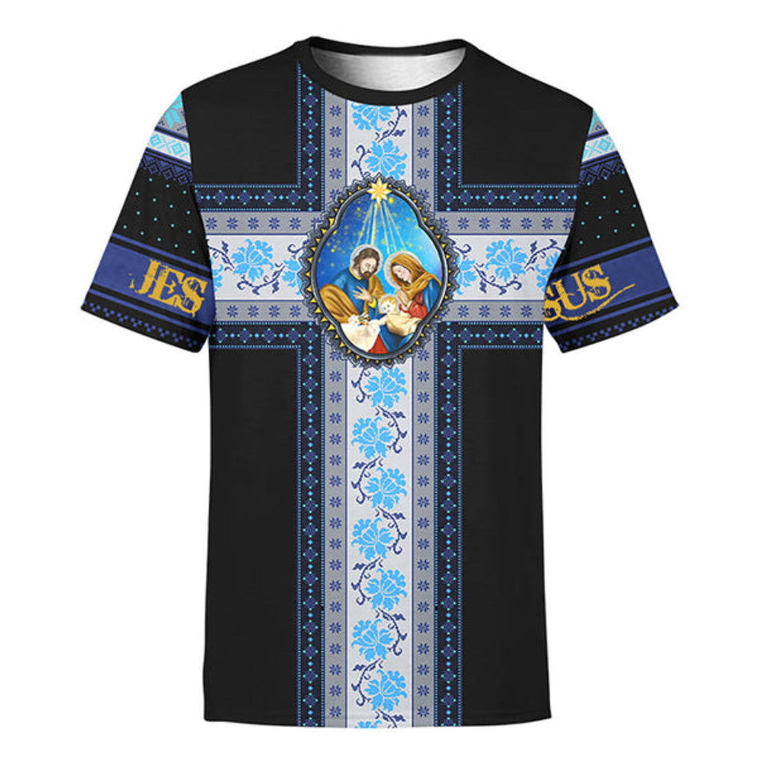 FUNSTUFFPRINT Glory To God In The Highest Christmas Shirt - Christian 3D T-shirt