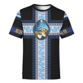 FUNSTUFFPRINT Glory To God In The Highest Christmas Shirt - Christian 3D T-shirt