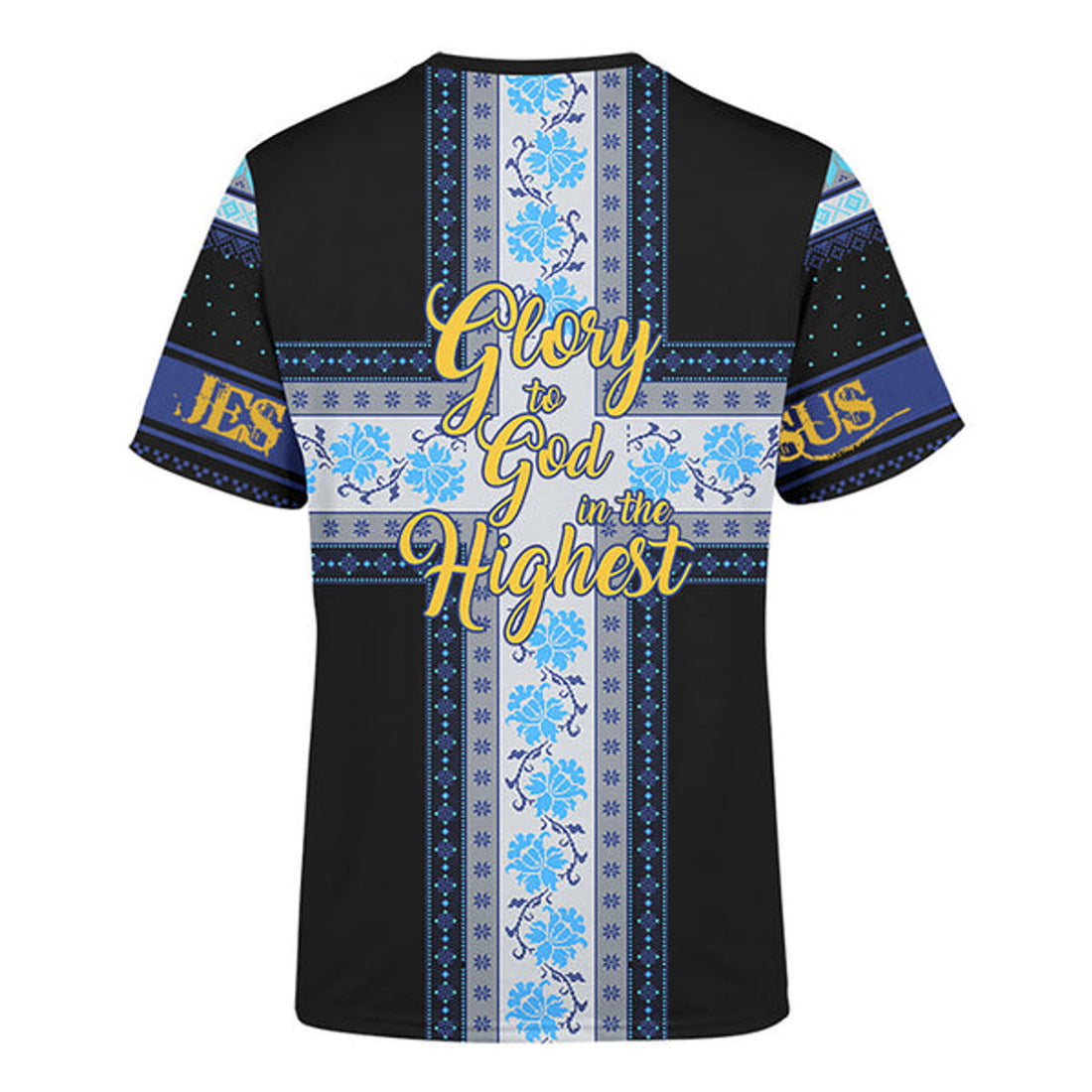 FUNSTUFFPRINT Glory To God In The Highest Christmas Shirt - Christian 3D T-shirt