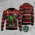FUNSTUFFPRINT Go Rex Ugly Christmas Sweater, Christmas Sweater, Ugly Sweater, Funny Xmas Sweaters Ugly Sweater