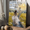 God And Daughter, Jesus Christ, I Am The Way The Truth And The Life Poster and Canvas