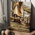 God And Lamb, I Will Walk By Faith Even When I Cannot See Poster and Canvas