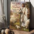 God And Lamb, The Lord Is My Shepherd I Shall Not Want, God Poster Poster and Canvas