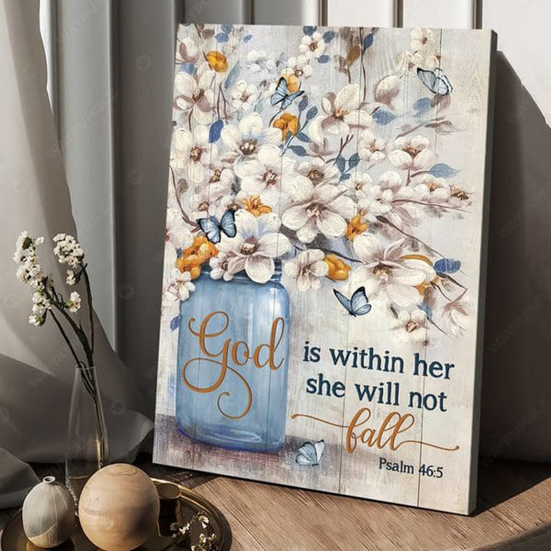 God Is Within Her She Will Not Ball, Poster Decor Poster and Canvas
