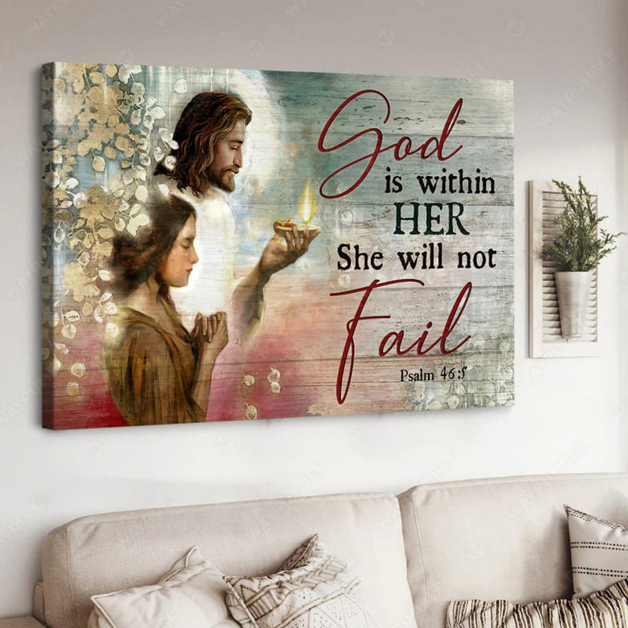 God Is Within Her She Will Not Fail, God Poster Poster and Canvas