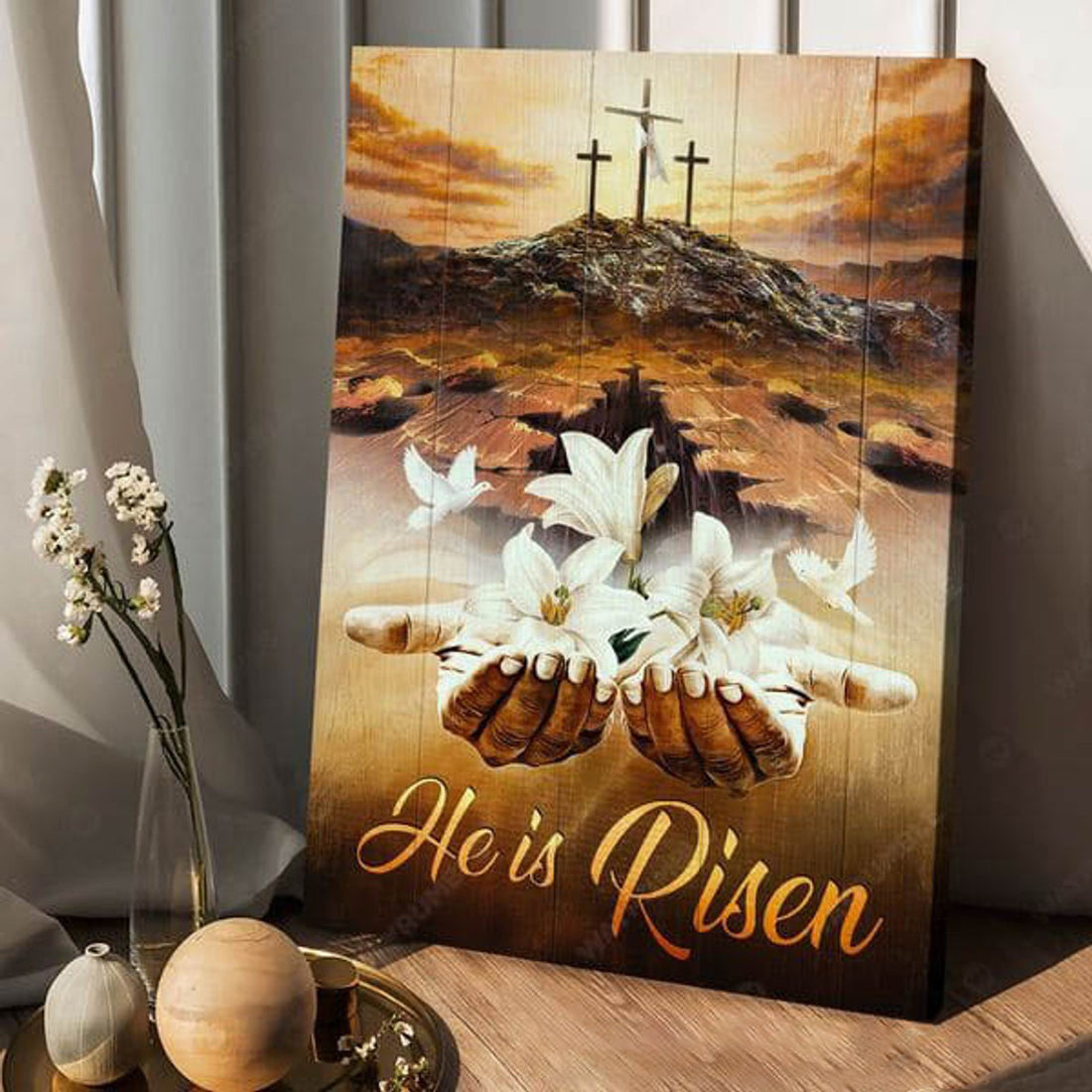 God Poster, He Is Risen Poster and Canvas