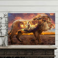 God Poster, Jesus And Lamb, Lion King Poster and Canvas