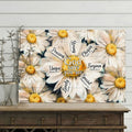 God Says You Are Unique Special Lovely Precious Chosen Strong, Flower Decor Poster and Canvas