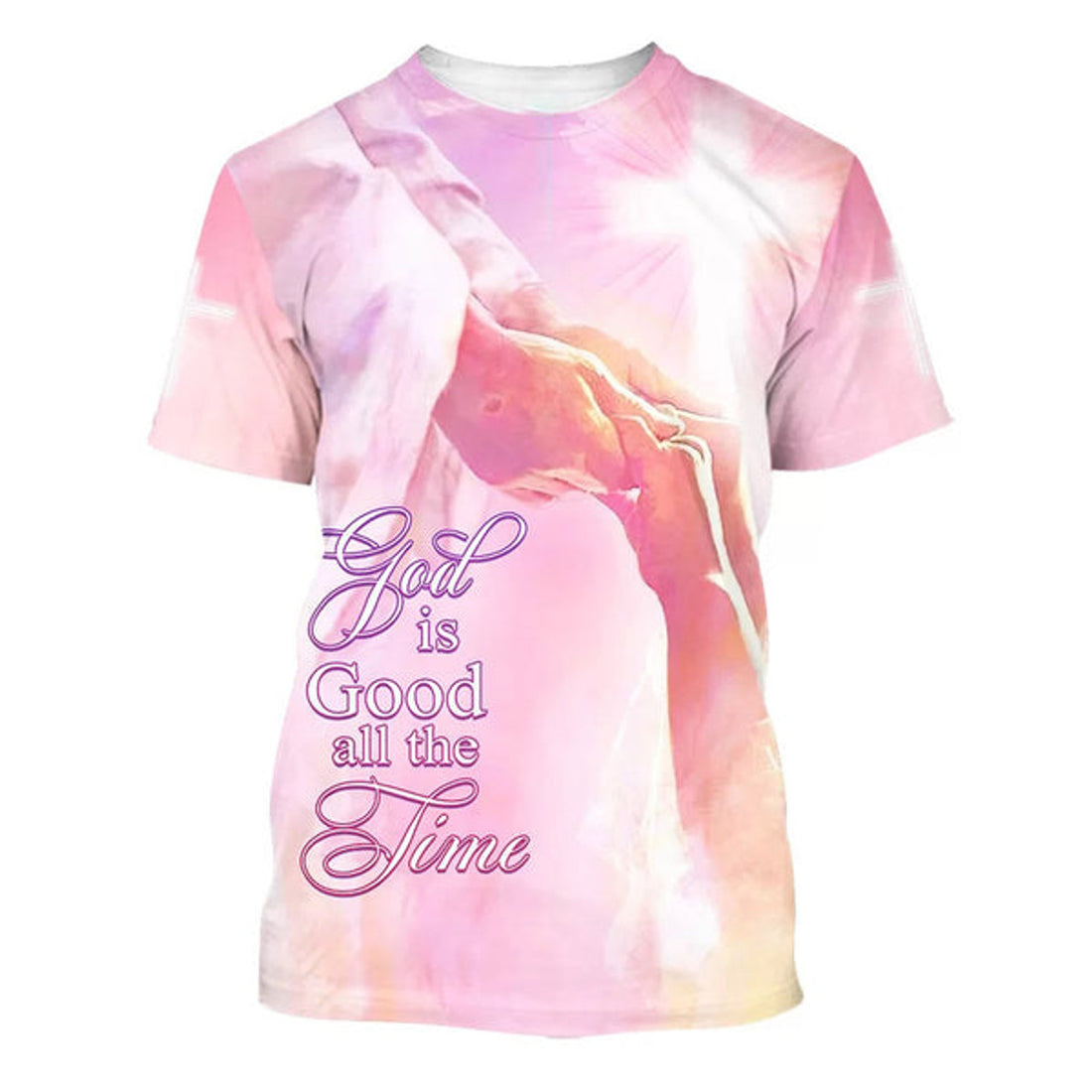 FUNSTUFFPRINT God Is Good All The Time Jesus Christian 3D T-shirt