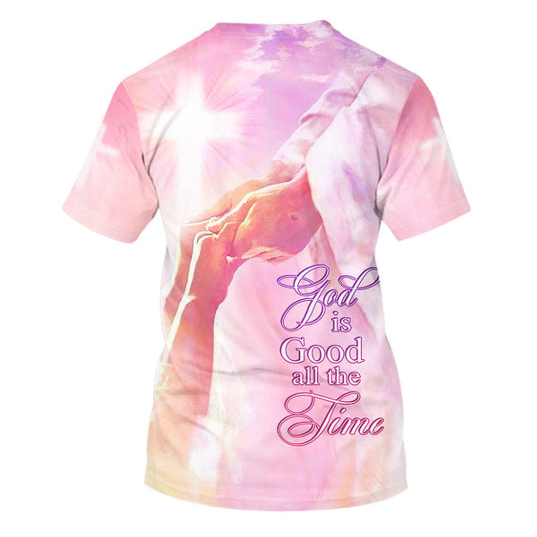 FUNSTUFFPRINT God Is Good All The Time Jesus Christian 3D T-shirt