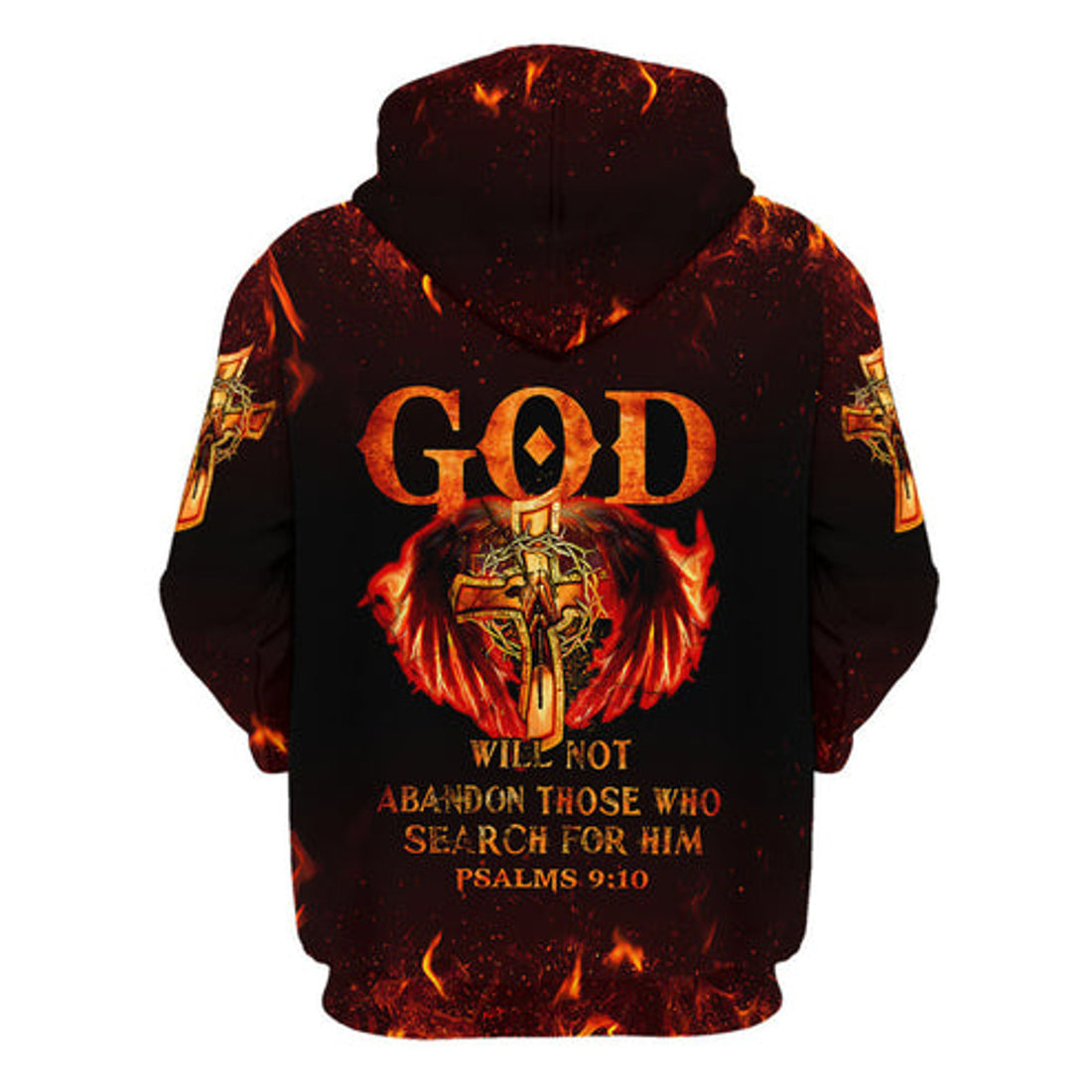 FUNSTUFFPRINT 3D God Will Not Abandon Those Who Search For Him 3D Hoodie and Zip Hoodie