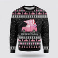 FUNSTUFFPRINT Going Pink For Christmas Breast Cancer Awareness Ugly Christmas Sweater – Christmas Gifts For Survivors Ugly  Sweater