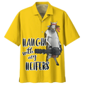 Gold Cow Watercolor Design Hawaiian Shirt