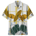 Gold Drum Background Hawaiian Shirt for Men, women