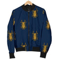 FUNSTUFFPRINT Golden Bug Pattern Print Women Casual Bomber Jacket