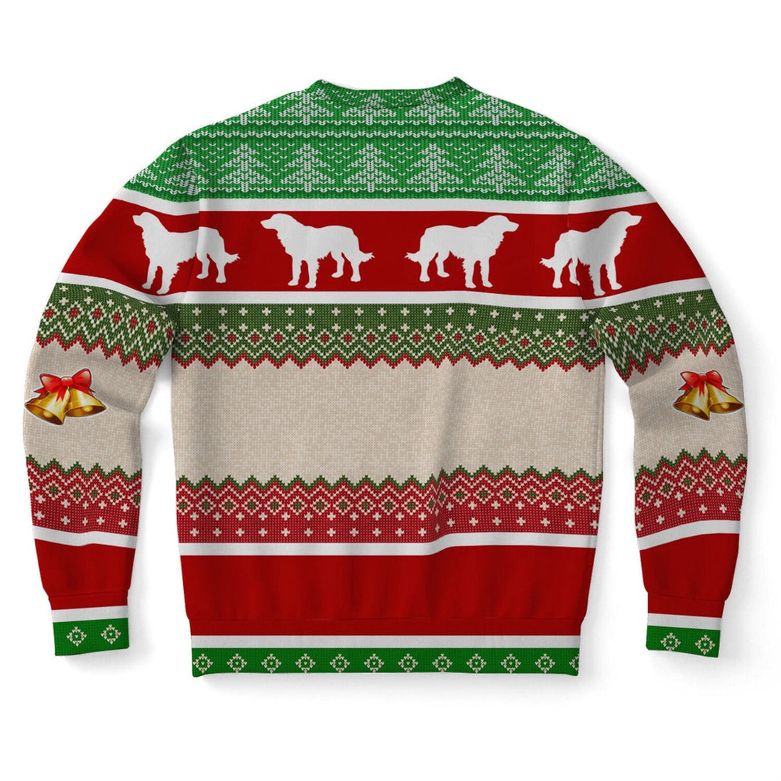 FUNSTUFFPRINT Golden Retriever Dog Ugly Christmas Sweater, Christmas Sweater, Ugly Sweater, Funny Xmas Sweaters Ugly Sweater