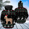 FUNSTUFFPRINT 3D Goldendoodle Hohoho All Over 3D Hoodie and Zip Hoodie