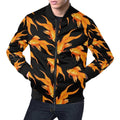 FUNSTUFFPRINT Goldfish Print Pattern Mens 3D Bomber Jacket