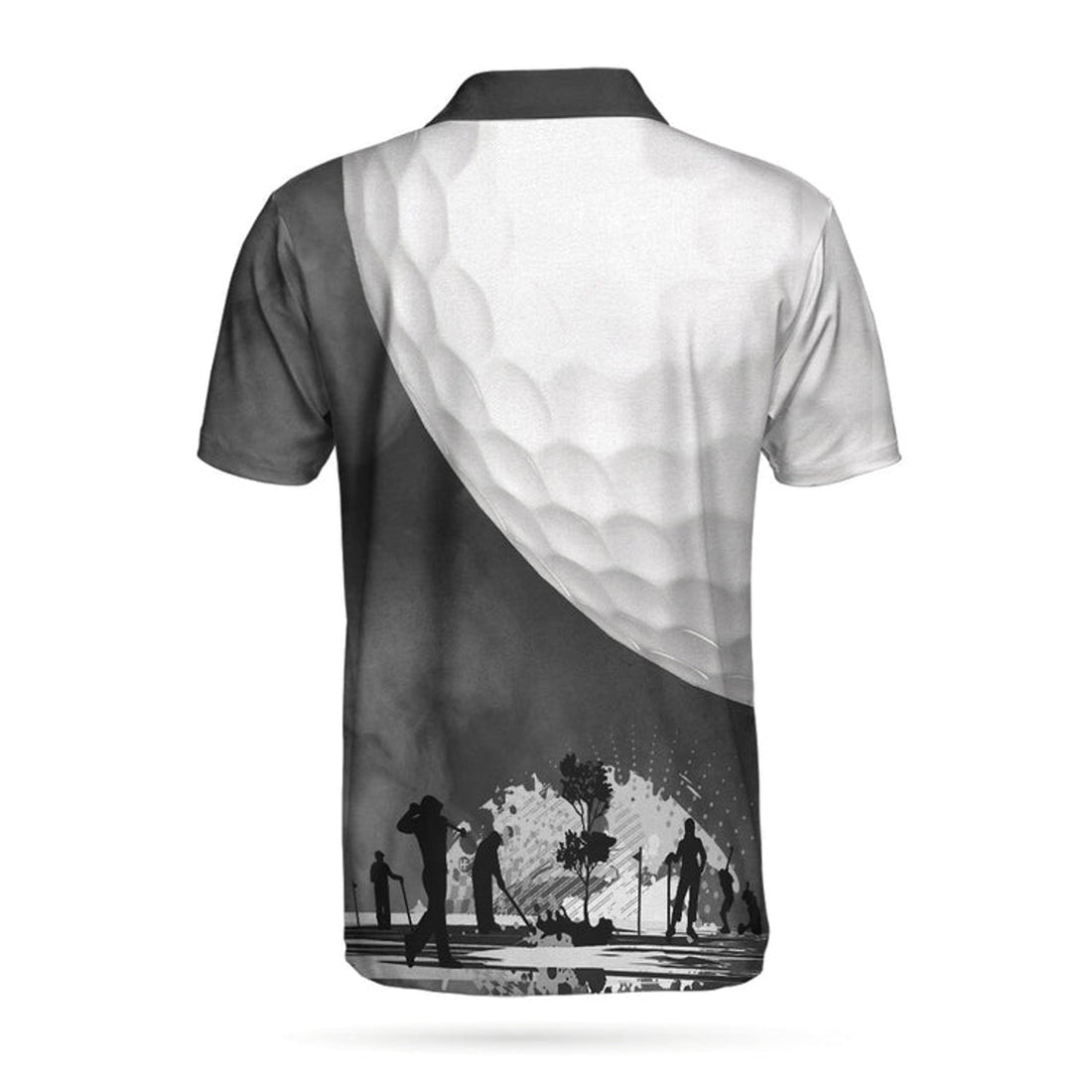 Golf Ball And Smoke Background Golf Polo Shirt, Smoke Golf Player Polo Shirt, Best Golf Shirt For Men