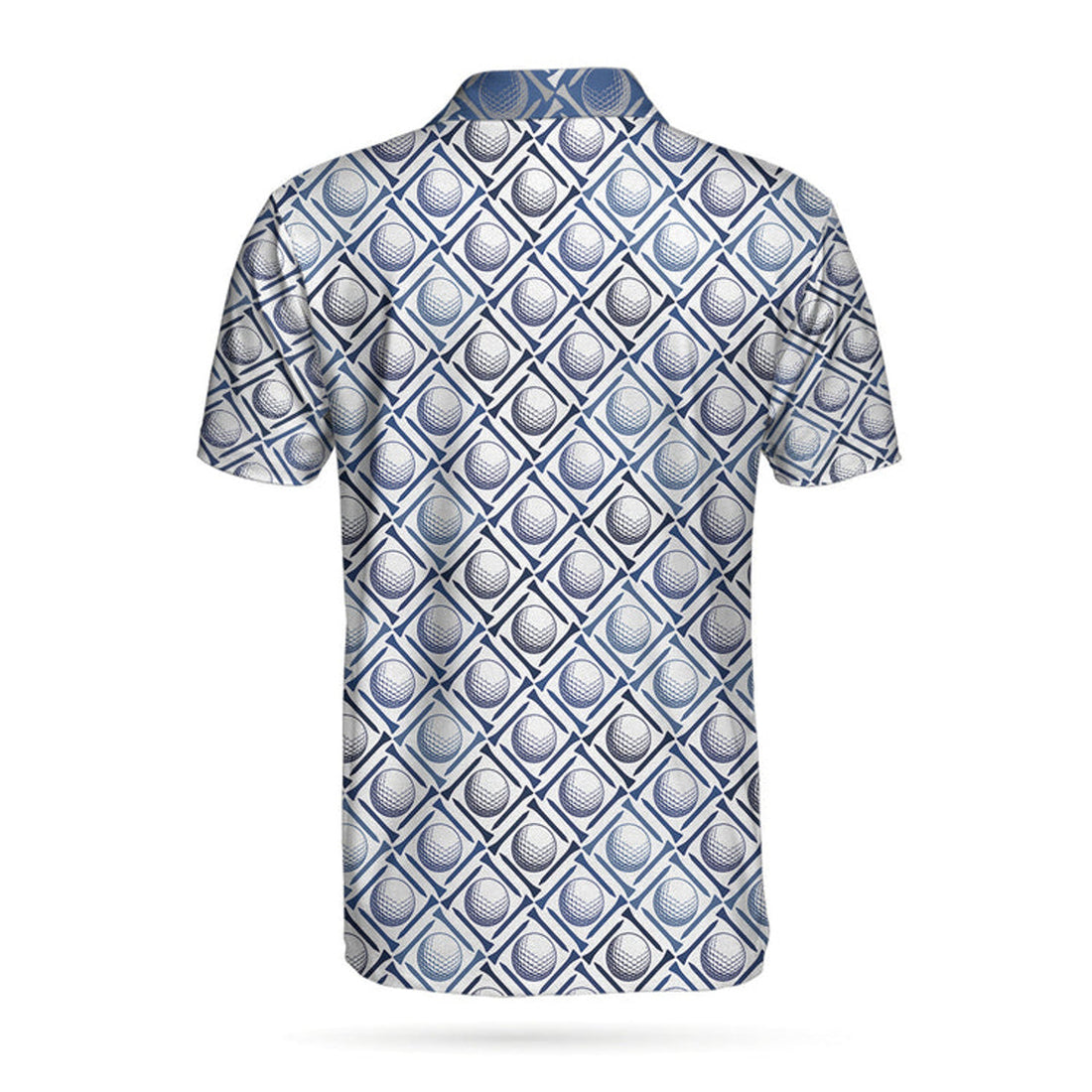 Golf Balls And Tees Seamless Golf Polo Shirt, Best Golf Shirt For Men, Cool Gift For Golfers