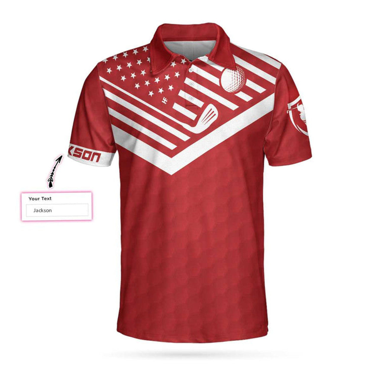 Custom Black Pimps Sunday Red American Flag Golf Custom Polo Shirt, Personalized Shirt For Golfers CoolsCustpod