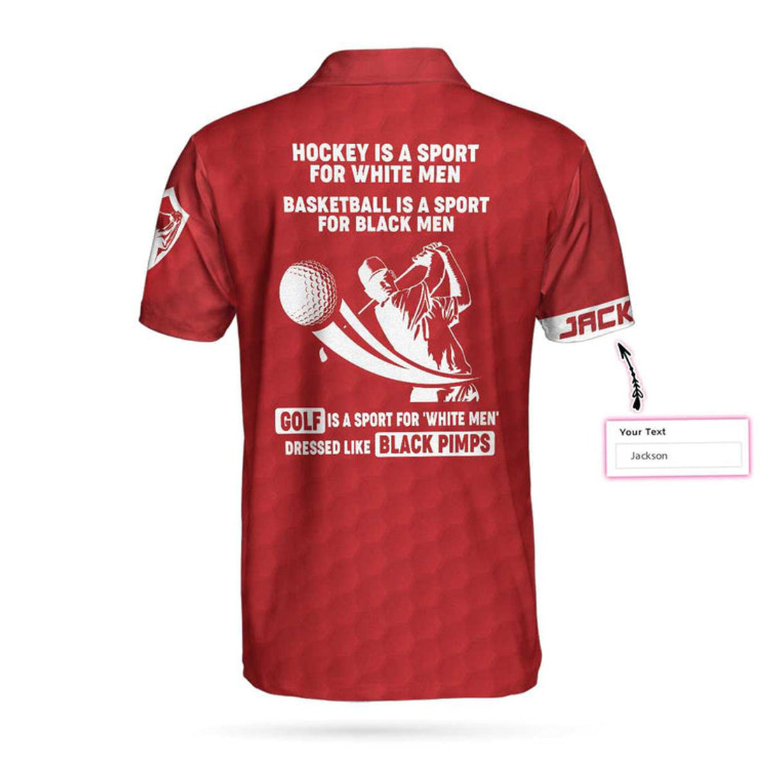 Custom Black Pimps Sunday Red American Flag Golf Custom Polo Shirt, Personalized Shirt For Golfers CoolsCustpod